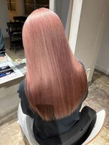 ヒペリカム(hypericum)&nbsp;和歌山／ピンクベージュのストレートロング
