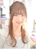 【K-two心斎橋】スウィングセミロング～ねじり編込みハーフUP～