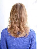 ヘアメイク ナル(hair make nalu) ハイトーンベージュのかきあげミックスカール