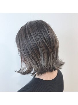 ソワン ドゥ ブレス フラン 東花園店(soin de brace Fran) 外はねロブ/グラデーションカラー/アッシュ