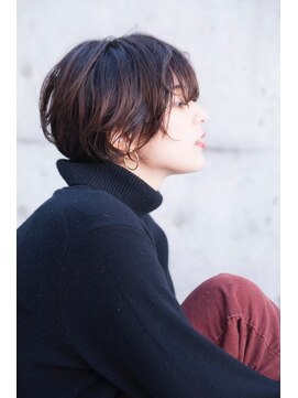 ケアリー 武蔵小杉(Carelly) 大人かわいい前髪セシルカットココアブラウンフリンジウェーブ