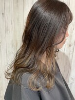 ヘブンリー(heavenly)&nbsp;#インナーカラー#グレージュ#アッシュベージュ#透け感#ブリーチ