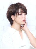ショートボブ/ブラウン/抜け感/20代30代40代50代