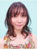 大人かわいいくびれヘア[縮毛矯正/髪質改善/インナーカラー]