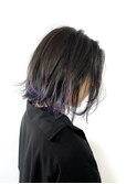 【LABEL】色落ちかわいい!パープルバレイヤージュ
