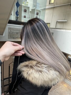 ラフ(LAFF) #黒髪#ボブルフ#ネビージュ#小顔#ワンレン