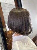 【RECIEL伊勢　吉田】カーキアッシュ×前下がりボブ