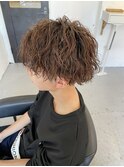 波巻き風パーマ
