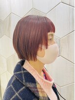 ビューティドレッセヤマノ 池袋パルコ(Beauty Dresse YAMANO)&nbsp;【ボブ】顔周りパツっとボブ×オレンジピンクカラー★