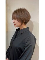 髪質改善と縮毛矯正の専門店 サンティエ(scintiller)&nbsp;大人綺麗な小顔襟足スッキリショートボブ　30代40代50代