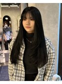 レイヤーカット 韓国ヘア 姫カット