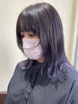 アイフラット 本店(I-FLAT)&nbsp;顔周りレイヤー×インナーシルバーバイオレットブルー