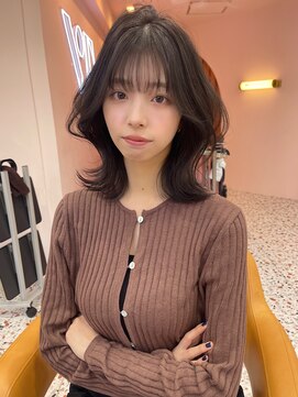 ボタン シブヤ(VOTAN SHIBUYA) 大人かわいい小顔垢抜け韓国レイヤーミディアムヘア