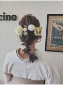 【ヘアセット】編みおろし　ヘアアレンジ