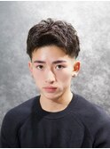 刈り上げ高め強めフェード風アップバングショート
