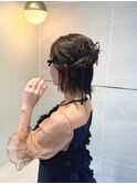 甘可愛いヘアアレンジ