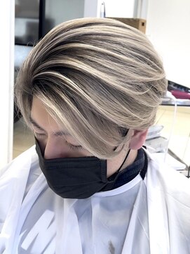 クアトログランシュ ひたちなか店(QUATRO×GranCieux) メンズバレイヤージュ×ブロンド ひたちなか/メンズカラー