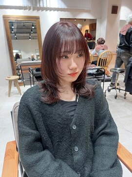 クム 横浜(qumu) 【qumu横浜】レイヤーカット×ピンクベージュ