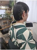 it. YUI 袴着付 ヘアアレンジ ショートアレンジ