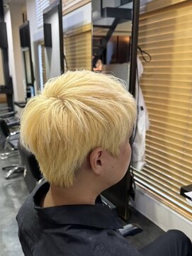 エクファ ヘア リゾート 大津 瀬田店(ex-fa hair resort) イメチェン/ホワイトブロンド/外ハネボブ/美髪/大津/瀬田