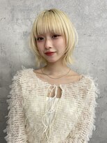 リミットバイアフィナー 大宮店(limit by Afinar)&nbsp;レイヤーボブ/ブロンド/ブリーチ