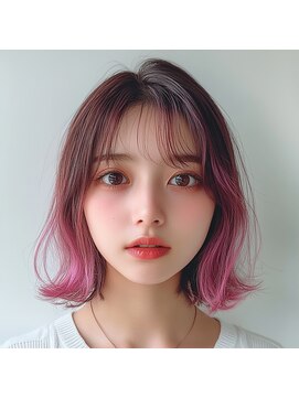 ロディーナ 大口 新子安(rodina) ダブルカラー×ボブ/インナーカラー/髪質改善/韓国/ブリーチ