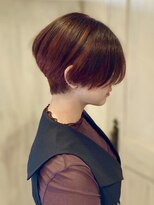 ヘアーリゾートガーデン 南林間店(Hair Resort Garden)&nbsp;ハンサムショート/ピンクオレンジのデザインカラー