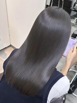 シンカ(shinka)&nbsp;アッシュグレーカラー＋髪質改善ストレート