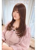 ミディアムレイヤーカット/赤み消しカラー【横浜】k