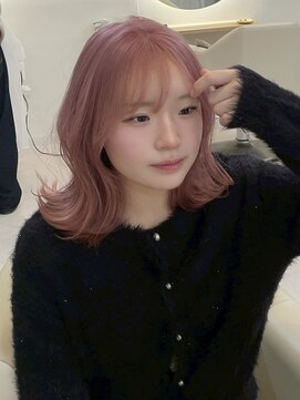 ロル キョウト(L'or Kyoto) パールピンク×外ハネミディ