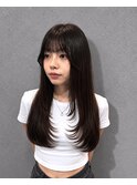 顔まわりたっぷり美シルエット韓国風レイヤー