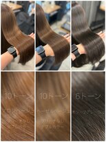 アリュウル 表参道(ALLURE)&nbsp;ブリーチなしダブルカラーで作るミルクティーベージュ◎矢口