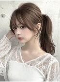 クルムパーマハイレイヤーコテ巻き風パーマゆるめパーマ内巻き☆