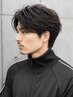 【自然な毛流れ】Men'sカット＋(選べる)フェザーorシャドウパーマ  ￥12500
