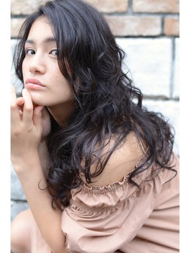 ベター(better) wavy  dark ash long#1