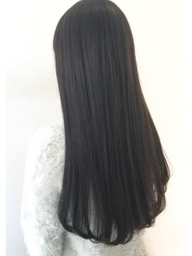 アン ヘア デザイン(un hair design) 【　un  】オッジィオット×ロング×ダークアッシュ