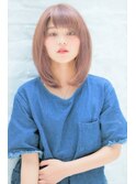 ニュアンスストレート小顔ヘア
