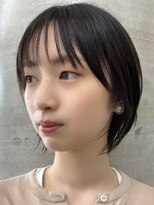 セル(CELL)&nbsp;丸みショート　マッシュショート　暗髪黒髪