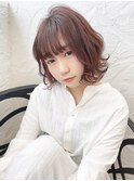 ショコラベージュ×ボブ