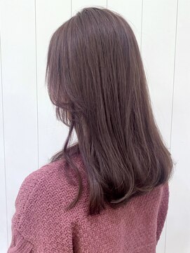 アイティーバイアルバム 松戸店(IT by ALBUM) ラベンダーロング_カーキグレージュマッシュショート_ba317691