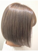 大人可愛い20代30代→ベージュボブ◎