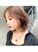20代30代40代ミディアムボブレイヤーイヤリング　新宿
