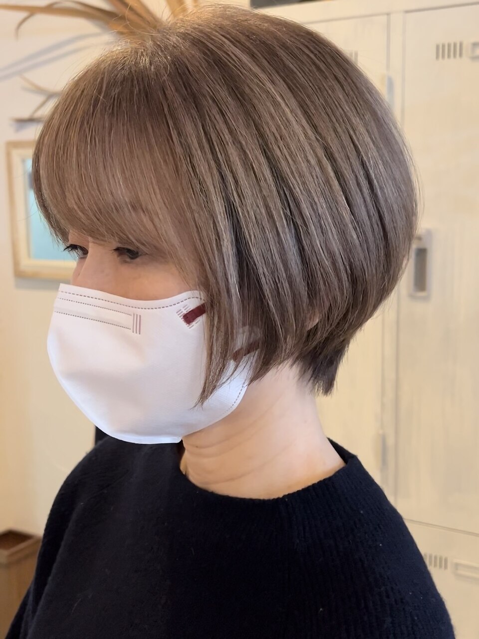 40代50代60代～白髪ぼかし/白髪ぼかしハイライト/ショートボブ