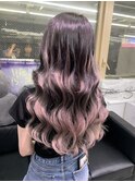 プルエクステでつくるバレイヤージュスタイル