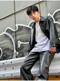韓流波巻きリバースコンマバング＆ダウンパーマ