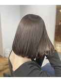 透明感抜群ブラウンベージュ ×  ボブカット