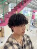 【立福杏夏メンズ限定】　カット＋特殊パーマ￥14850→￥11000