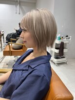 ネイロ 錦糸町(NeiRo)&nbsp;魅力倍増カールセミディシアーカラーダークアッシュショートヘア