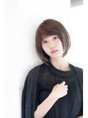 say.重政レイヤーボブまるみボブ菱形ボブ段ありショートボブ