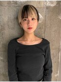 ローライトカラー ブリーチ ショートヘア『IBU』